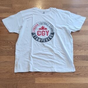 CCY Stampeders White Short Sleeve Logo Tee